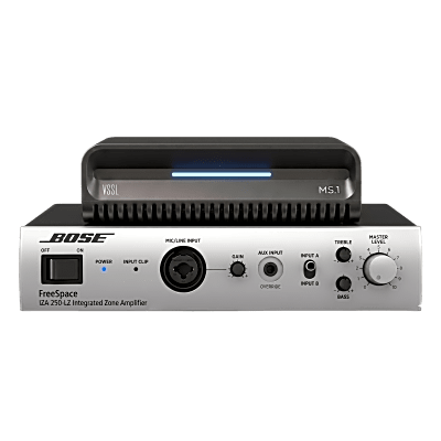 KIT Amplificador IZA250LZ y Streamer de Audio Modular MS.1 | PoE + USB-C | HDMI eARC + Óptica + RCA | Bluetooth LE Audio | WiFi | Control4-Crestron-Elan-RTI-URC-Savant-Lutron | AirPlay2-GoogleCast-SpotifyConnect | MS1/250LZ