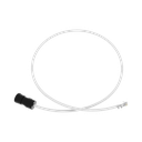 Cable de Conexión en Campo Jack a Plug RJ45, Categoría 6A, CMP (Plenum), 1 Metro (3.28 Pies), Color Blanco | FC-ICCP1MWH