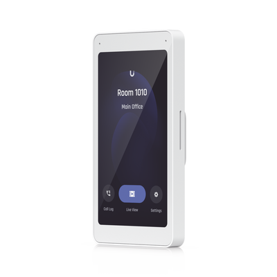 UniFi Intercom Viewer, monitor que se vincula a UA-INTERCOM, para visualizar y aperturar, pantalla táctil de 5", energizado por POE, montaje en pared | UA-INTERCOM-VIEWER