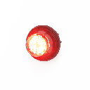 Estrobo Oculto de 12 LED, Rojo/Azul, Bisel Negro, Lente Transparente | CD9012RB