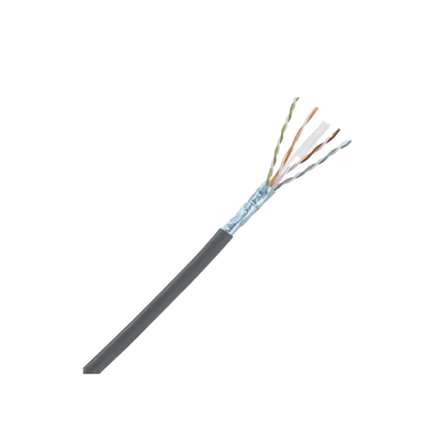 Bobina de Cable Blindado F/UTP de 4 Pares, Cat6A, Soporte de Aplicaciones 10GBase-T, LSZH (Libre de Gases Tóxicos), Color Negro, Para Interior, 305 Metros (1000 Pies) | PFL6X04BL-CEG