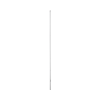 Poste de Esquina para Cerca Electrificada. Tubo Galva. de 1.4 m, cal. 18 de 1" Diam. + Pintura Blanca. Ideal para 6 Aisladores | SYS-POST-ESQ-6W