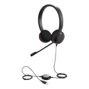 Jabra Evolve 20 DUO con conexión USB, micrófono con cancelación de ruido de ultima generación, configuración Plug and Play (4999-829-209) | EVOLVE-20-DUO-UC