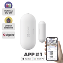 Contacto Magnético Inalambrico / Para Hub CS-A3 / Compatible con Kit de Alarmas EZVIZ CS-B1 / Uso en Interior / Protocolo Zigbee / | CS-T2C