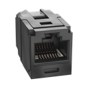 Módulo Acoplador RJ45 a RJ45, Mini-Com, Categoría 6A, Color Negro | CC6X88BL