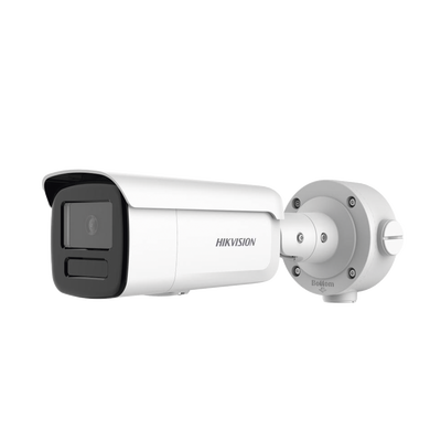 Bala IP 4 Megapixel / Lente 4 mm / 90 mts IR EXIR / Anticorrosión / DARKFIGHTER / IP67 / PoE / WDR 120 dB / ONVIF / Micro SD / 4 Analíticos: AcuSense, Deteccion Facial, Conteo de Personas por Cruce y Zona | DS-2CD3T46G2-4ISY(H)