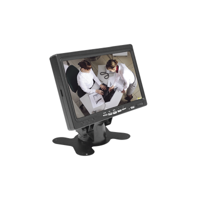 Monitor 7" TFT-LCD ideal para colocar en vehículos o DVR/NVR.  Entradas de video HDMI, VGA y RCA (CVBS) | BMG7030H