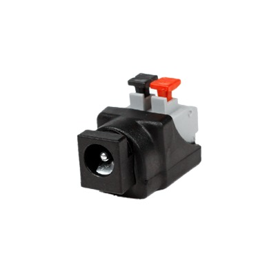Adaptador Tipo Jack de 3.5 mm Hembra Polarizado de 12 Vcc con Terminales de Presión | JR53X