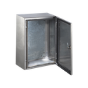 Gabinete de Acero Inoxidable IP66 Uso en Intemperie (400 x 600 x 250 mm) con Placa Interna Galvanizada. | PST-406025-INOX-B