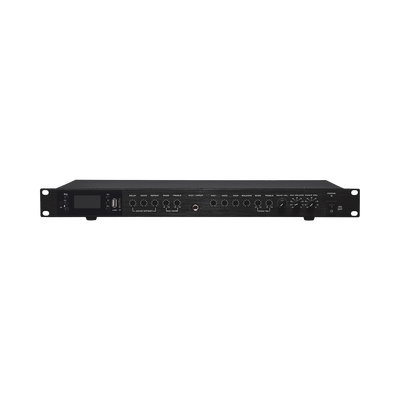 Amplificador de Audio | 2 x 60W | Baja Impedancia 4 - 8Ω | Reproductor Bluetooth, USB, SD | Efectos Integrados Delay, Echo, Repeat | EP2060W