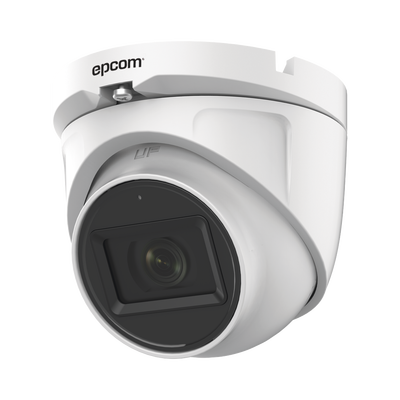 AUDIO POR COAXITRON / Domo TURBOHD 2 Megapixel (1080p) / Gran Angular 106° / Lente 2.8 mm / 20 mts IR EXIR / Exterior IP66 / 4 Tecnologías / dWDR / Metal | E8-TURBO-G2/A