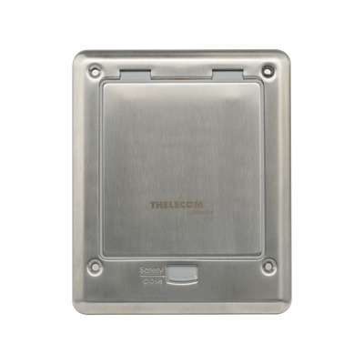 Caja de Piso con Contacto Eléctrico (Duplex), Resistente al Agua, IP66 (Con Tapa Cerrada) (11000-53201) | TH-MCRA