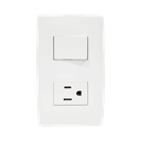 Apagador Escalera y Contacto de 127 V~60 Hz 10/15 A. | JTL-B72-47