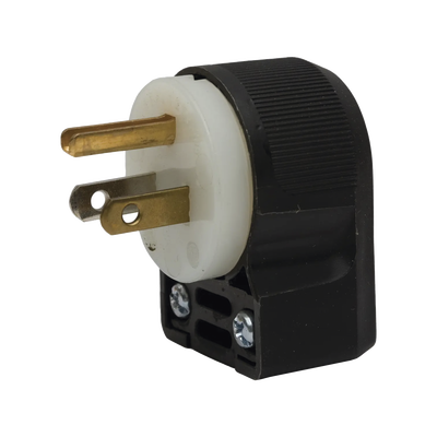 Clavija Entrada Recta en Angulo/ 15A 125V/ 2 Polos 3 Hilos/ Nema 5-15P/ Grado Industrial- Comercial. | HUB-HBL5266CA