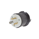 Clavija Industrial con Bloqueo de Media Vuelta / 20 A 125 V CA / 2 Polos 3 Hilos / Color Blanco y Negro / Nema L5-20P. | HUB-HBL2311