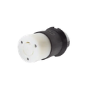 Conector Industrial con Bloqueo de Media Vuelta / 20 A 125 V CA / 2 Polos 3 Hilos / Nema L5-20R / Color Blanco y Negro. | HUB-HBL-2313