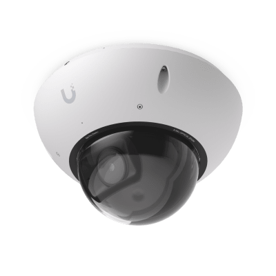 UniFi Protect G6 Pro Dome – Cámara 4K PoE+ Antivandálica y Todo Clima con Motor de IA Multi-TOPS, Zoom Óptico 2.36× y Sensor CMOS 1/1.2 y Visión Noctura IR de Largo Alcance | UVC-G6-PRO-DOME-W