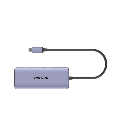 Hub (Adaptador) USB - C / 11 en 1 / 1 Salida HDMI (4K) / 2 Salida USB 2.0 / 2 Salidas USB 3.0 / 1 Salida VGA / 1 Salida SD (Memoria SD) / 1 Salida TF (Micro SD) / 1 Salida de Audio (8 - 48 KHz) / 1 Salida RJ45 / 1 Entrada USB - C (Carga Rapida) | HS-HUB-DS11