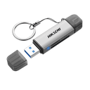 Lector de Tarjetas 2 en 1 / Conector Dual USB-A  y USB-C / Soporta SD y Micro SD | HS-HUB-CR01