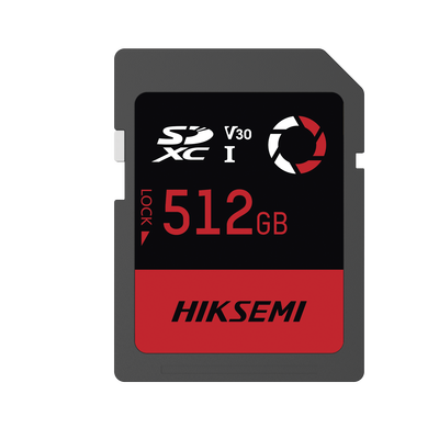Memoria SD / Clase 10 de 512 GB / Especializada Para Drones Comerciales, Cámaras de Fotografía y Video  / 180 MB/s Lectura / 150 MB/s Escritura | HS-SD-E30/512G
