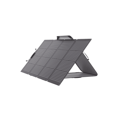 Módulo Solar Bifacial, Portátil y Flexible de 220W Recomendado para Estaciones Portátiles EFD330, EFD350 ó EFD500 / Ajuste de Ángulo / Carga Eficiente / Incluye Cable XT60 a MC4 | EFFOLD220LW