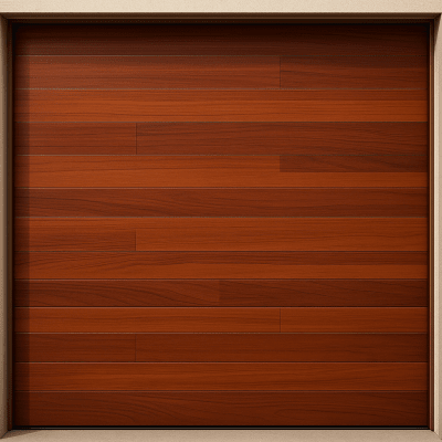 Puerta de Garage de Alta Calidad / Estilo Americano / Acabado Laminado PREMIUM / Color Madera Clara / 12x9 Pies. | APDOOR-129GF