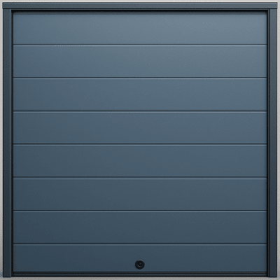 Puerta D / Garage D / Alta Calidad / Linea Central / Color GRIS /  acabdo DELUXE / 18X8 pies / AISLADA / Estilo Americana. | APDOOR-188L