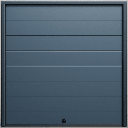 Puerta D / Garage D / Alta Calidad / Linea Central / Color GRIS /  acabdo DELUXE / 18X8 pies / AISLADA / Estilo Americana. | APDOOR-188L