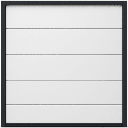 Puerta de Garage de Alta Calidad / Linea Central / Color Blanco 16X8 pies,  AISLADA, Estilo Americana. | APDOOR-168