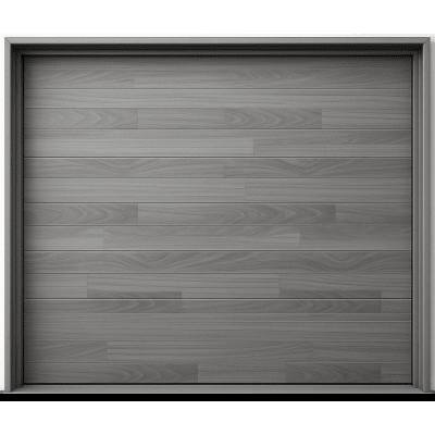 Puerta de Garage de Alta Calidad / Estilo Americano / Acabado Laminado PREMIUM / Color Gris / 14x9 Pies. | APDOOR-149CF