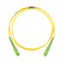 Jumper de Fibra Optica Monomodo 9/125 OS2, SC/APC-SC/APC Simplex, OFNR (Riser), Color Amarillo, 1 Metro (3.28 Pies) | F913RANANSNM001