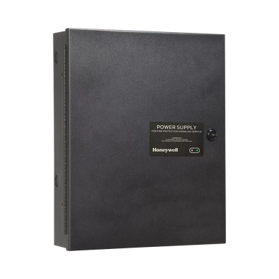 Fuente de Alimentación Remota / 10 Amperes / 3 Entradas / 7 Salidas NAC o Auxiliar de 24 Vcc / Compatible con paneles Notifier, Farenhyt, Silent Knight y Fire-Lite / Gabinete Negro | HPF-PS10B