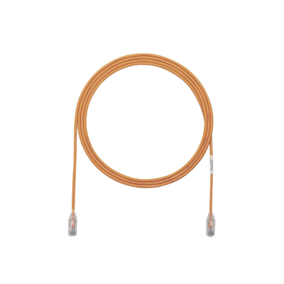 Cable de Parcheo TX6, UTP Cat6, Diámetro Reducido (28AWG), Color Naranja, 3.05 Metros (10 Pies) | UTP28SP10OR