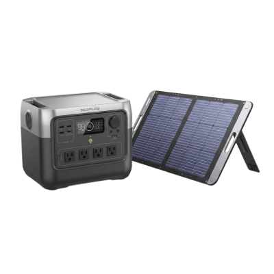 Kit de Energía Portátil / Estación 768 Wh / Salida AC 800 W (1600 W X-Boost) / Panel Solar 200 W / Batería LiFePO4 / IP67 | KITEFR62015114
