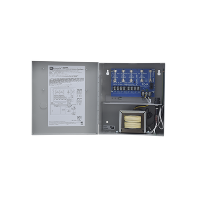 Fuente de poder ALTRONIX de 24 Vca @ 3.5 Amper o 28 Vca @ 3.0 Amper, para 4 cámaras, Con voltaje de entrada de 115 Vca, | AL-TV244-UL