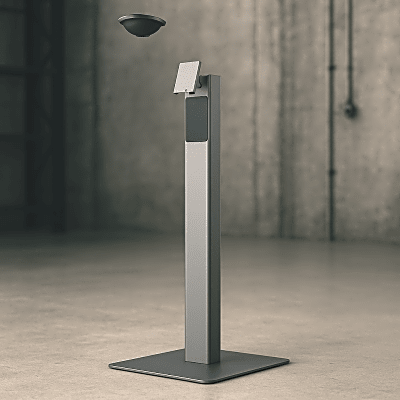 Soporte de Piso FLEX 3 Lite / Estructura Metálica / Base de Placa Pesada / Peso Neto Stand 5.51 kg (12.1 lb) / Peso Neto Plate 15.1 kg (33.3 lb) | FLEX3-LITE-FLOOR-STAND