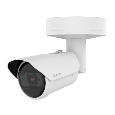 Cámara Bullet AI IR 2 Megapixel (1080p) / Lente 2.8-12 mm / IR 50 m (164 ft) / IP66-IP67-IK10 / Análisis IA / Wisenet 9 / Dual NPU / -40°C a +60°C / PoE | XNO-A6084R