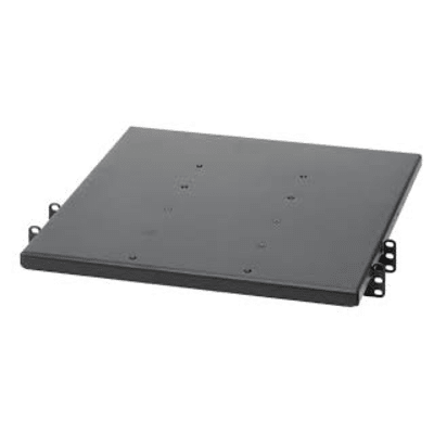 Charola de Doble Fijación en Rack de 2 Postes, 635 mm de Profundidad, y Soporte de Peso de 113 Kg, 1 UR, Color Negro | SRM19X25A1