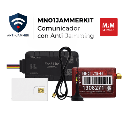 KIT comunicador MN01LTEM + ECO5LITE + SIM500MB2Y / Detección de JAMMER | MN01JAMMERKIT