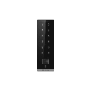 Teclado Esclavo con Lector de Tarjetas Virtuales Bluetooth y Códigos QR / Tarjetas MIFARE y PROX EM / Contraseñas / RS-485 Wiegand OSDP / Frecuencias 13.56 MHz y 125 KHz / Autenticación Tarjeta PIN QR Bluetooth / Táctil | DS-K1105EMKB-QR