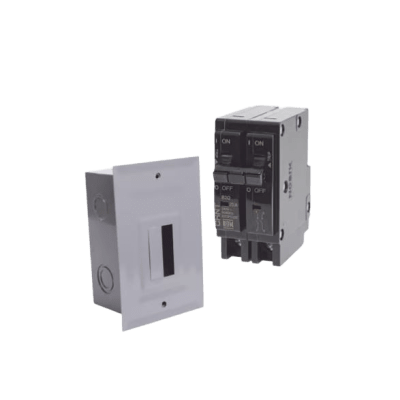 Kit Centro de Carga para empotrar con 1 Interruptor Térmico de 2 Polos, 20Amp 120/240Vca 10kA | KITC2Q220E