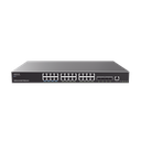 Switch Capa 3 PoE+ Administrable / 24 puertos 10/100/1000 Mbps + 4 Puertos SFP+ de 10 Gigabits / Hasta 360W / Compatible con GWN Cloud. | GWN7813P