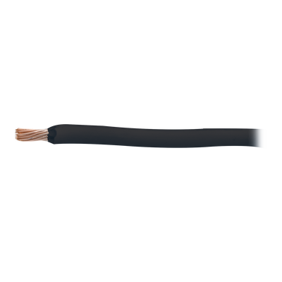 Cable Eléctrico 18 AWG Color Negro, Conductor de Cobre Suave Cableado. Aislamiento de PVC, Auto-Extinguible. Bobina de 100 Metros (328.08 Pies) | SLY-328-BLK/100