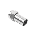 Conector F Macho, Plegable de Doble Blindaje para cable RG-59, Cuerpo de Bronce Niquelado. | TT-CON-535