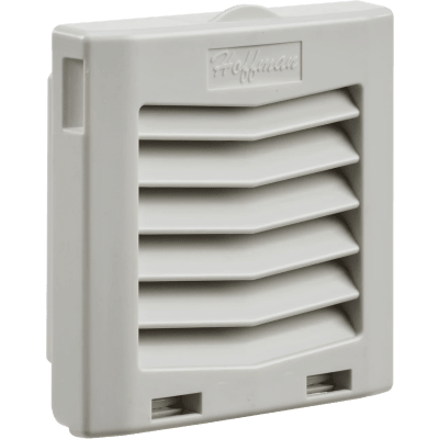 Rejilla de Escape para Ventilador con Filtro HG / Protección IP54 / Compatible con Ventiladores HF05 de 5 in (127 mm) / De Plástico / Color Gris Claro | HG0500404