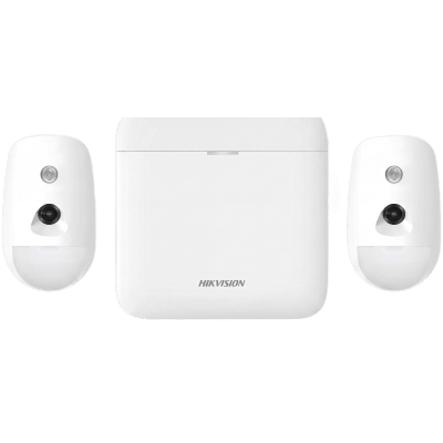 (AX PRO) KIT de Alarma AX PRO / Incluye: 1 Hub con Batería de Respaldo / 2 Detectores de Movimiento con Cámara (PIRCAM) / Compatible con Hik-Connect P2P | AX-PRO-KIT-PIR-CAM