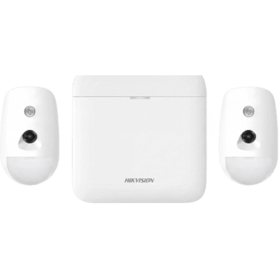 (AX PRO) KIT de Alarma AX PRO / Incluye: 1 Hub con GSM 3G/4G y Batería de Respaldo / 2 Detectores de Movimiento con Cámara (PIRCAM) / Compatible con Hik-Connect P2P | AX-PRO-KIT-GSM-PIR-CAM
