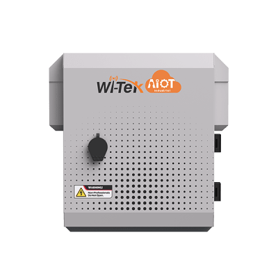 Gabinete de Acero Ventilado para Exterior 250 x 250 x 180 mm con Rieles DIN y 4 Placas Laterales para Montaje de Equipos por Fuera | WI-IOTBOXMINIV1
