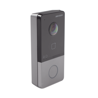 Videoportero IP 2 Megapixel / PoE Estandar / IP65  / Apertura desde Hik-connect / Soporta 1 Departamento y Hasta 6 Monitores / Soporta Tarjetas Mifare / 1 Salida Relay | DS-KV6113-WPE1(C)