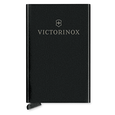 Tarjetero / Almacenamiento Seguro 4-6 Tarjetas / Aluminio Duradero / Protección RFID / Sistema Deslizamiento Patentado / Color Negro. | 612-677